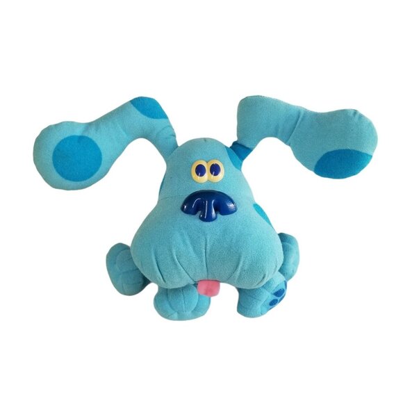 Blues Clues Plush Pose A Blue Stuffed Animal Toy Bendable Puppy 1997 Tyco VTG - Picture 1 of 12
